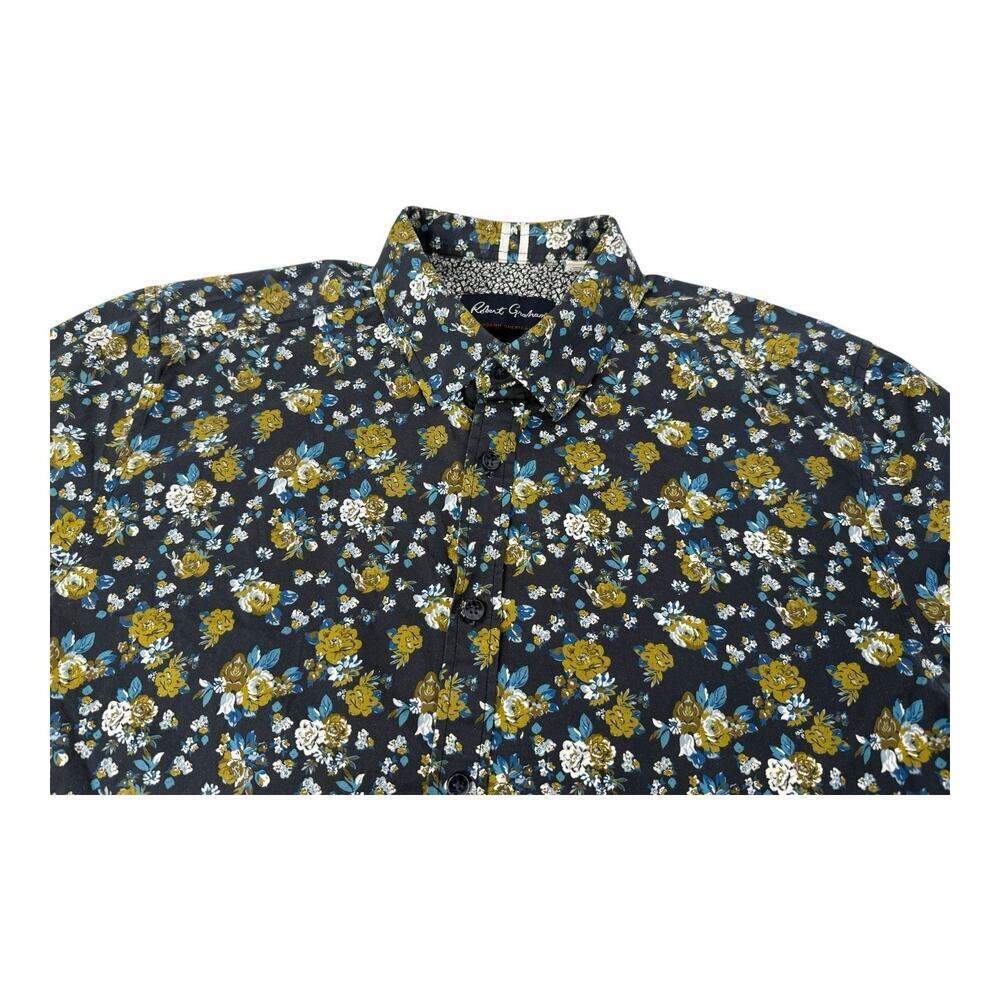 Robert Graham Shirt Mens 2XL Tailored Fit Floral Button Up Modern Americana
